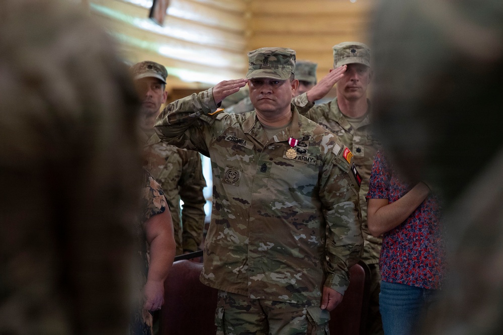 Command Sgt. Maj. Borja relinquishes responsibility