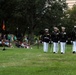 Brig. Gen. Shannon M. Brown hosts the Honorable Tim Kaine at Marine Barracks Washington's Sunset Parade