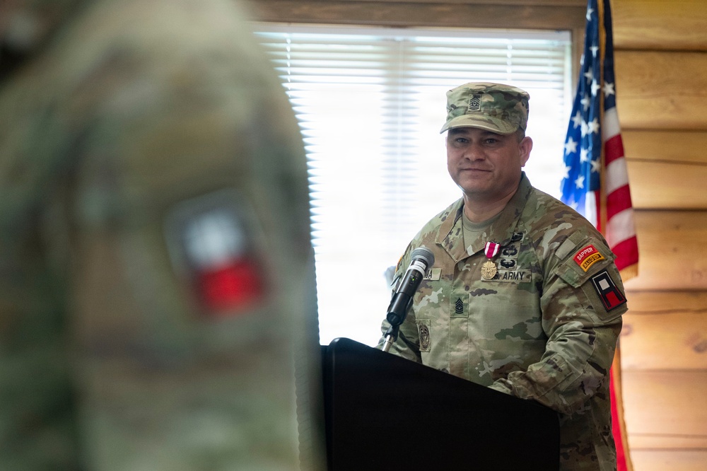 Command Sgt. Maj. Borja relinquishes responsibility