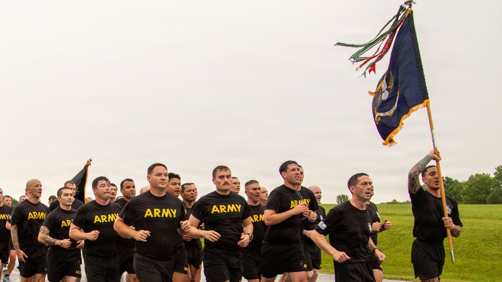 157 Infantry Brigade Army birthday run