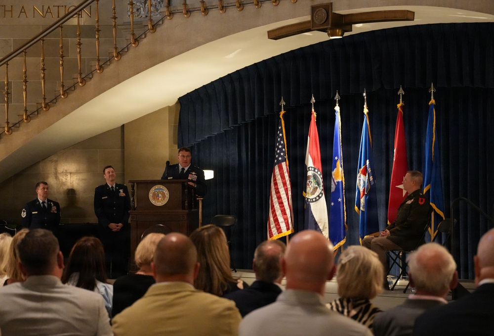 Brig. Gen. Kennish promotion ceremony to Brigadier General and Assumption of Command of the Missouri Air National Guard