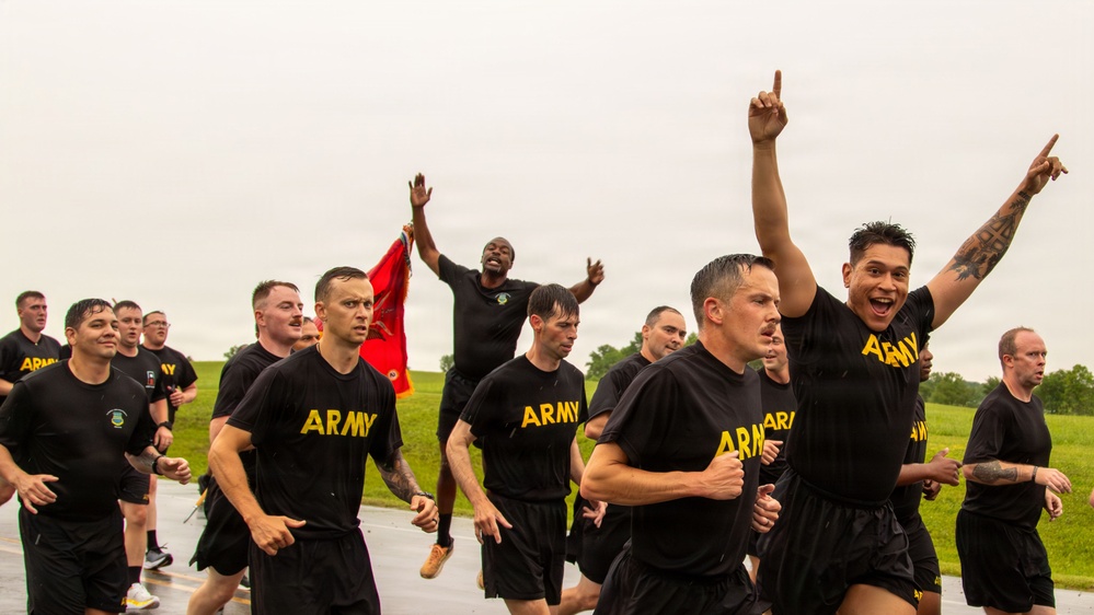 157 Infantry Brigade Army birthday run