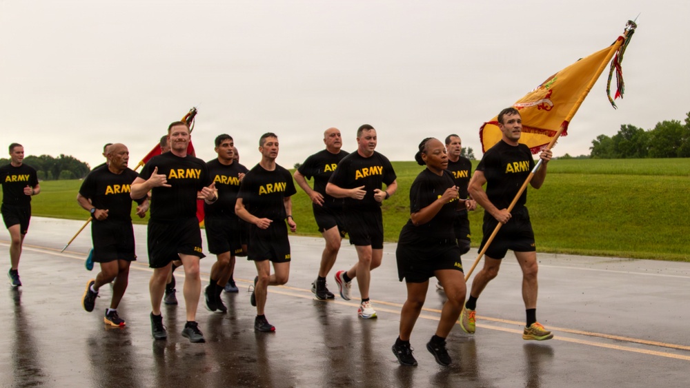 157 Infantry Brigade Army birthday run