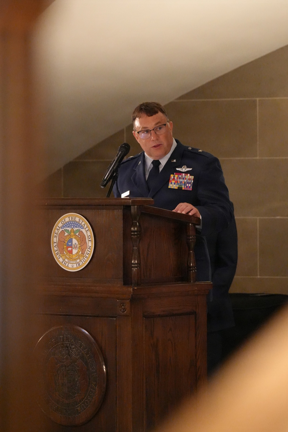 Brig. Gen. Kennish promotion ceremony to Brigadier General and Assumption of Command of the Missouri Air National Guard