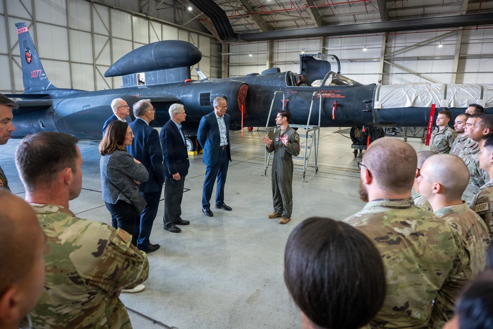 Senate Majority Leader and Congressional Delegation Visit RAF Fairford