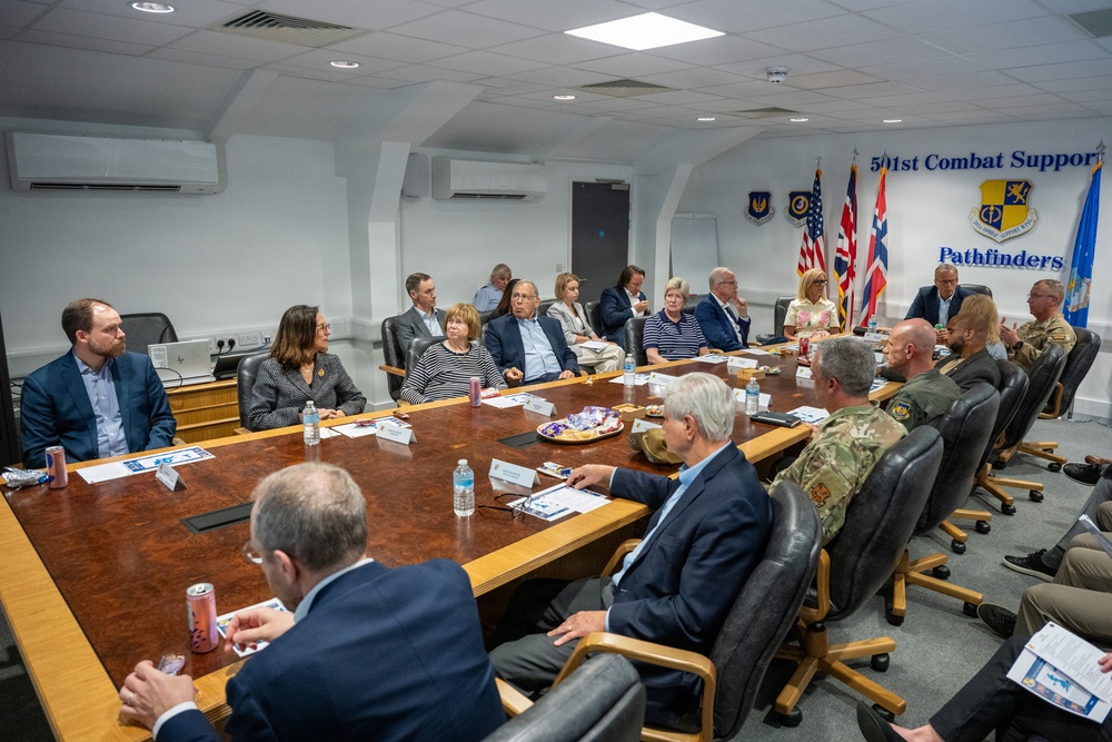 Senate Majority Leader and Congressional Delegation Visit RAF Fairford