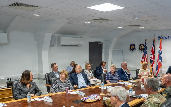 Senate Majority Leader and Congressional Delegation Visit RAF Fairford