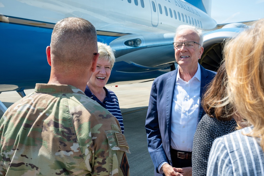 Senate Majority Leader and Congressional Delegation Visit RAF Fairford
