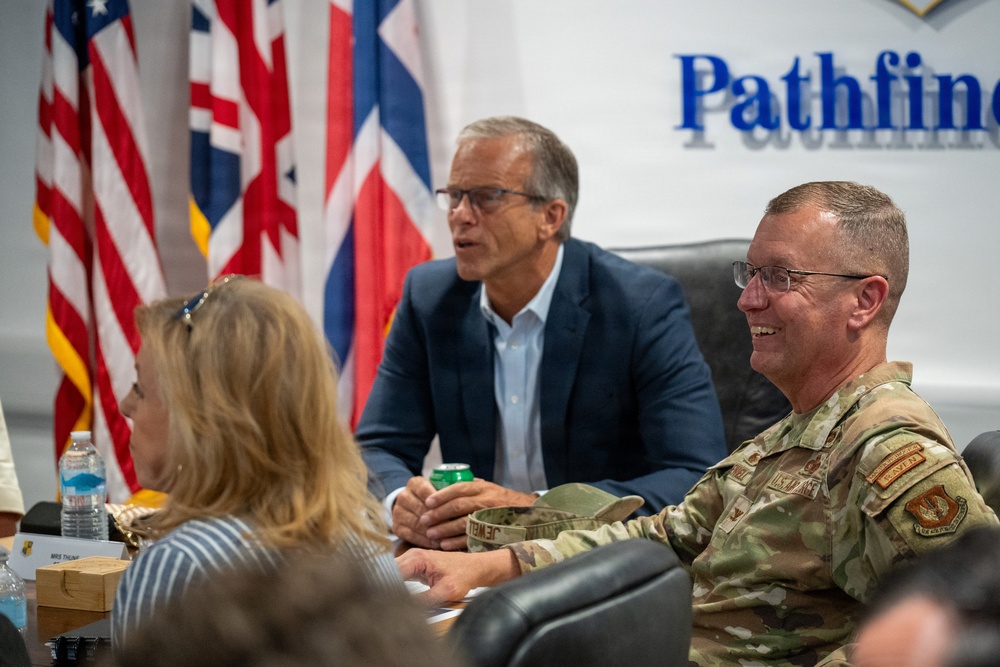 Senate Majority Leader and Congressional Delegation Visit RAF Fairford