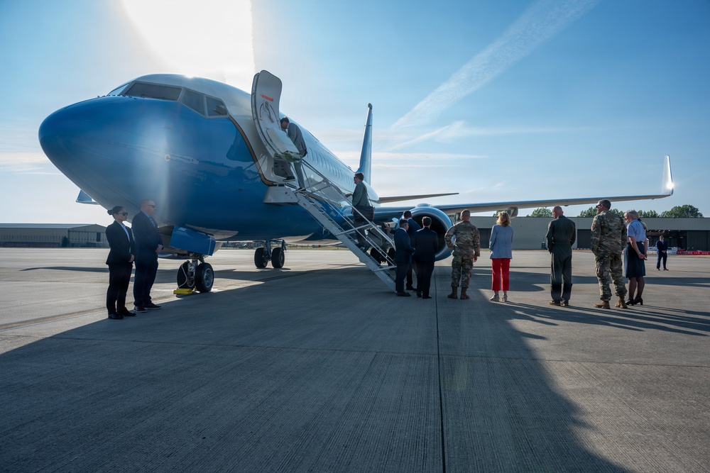 Senate Majority Leader and Congressional Delegation Visit RAF Fairford
