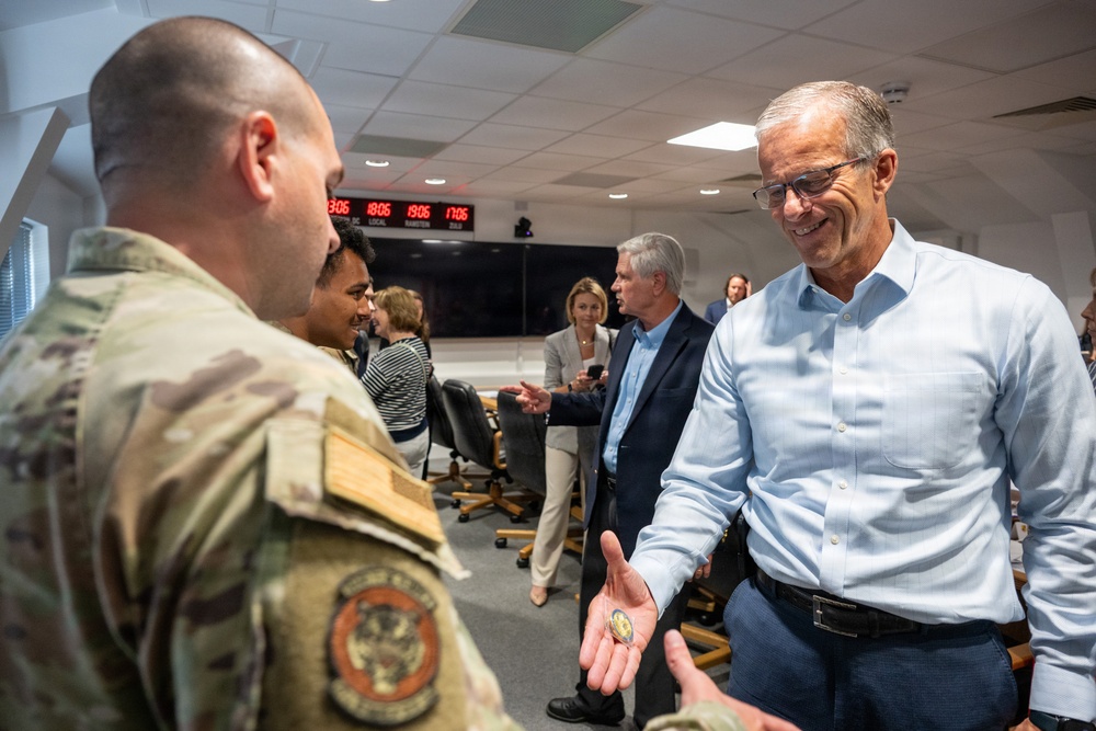 Senate Majority Leader and Congressional Delegation Visit RAF Fairford