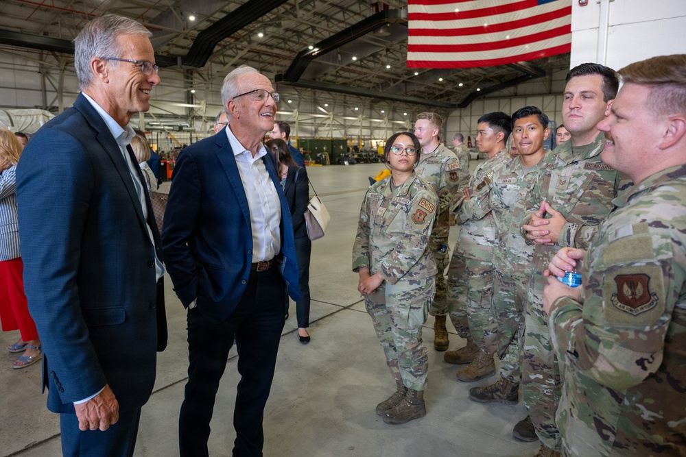 Senate Majority Leader and Congressional Delegation Visit RAF Fairford