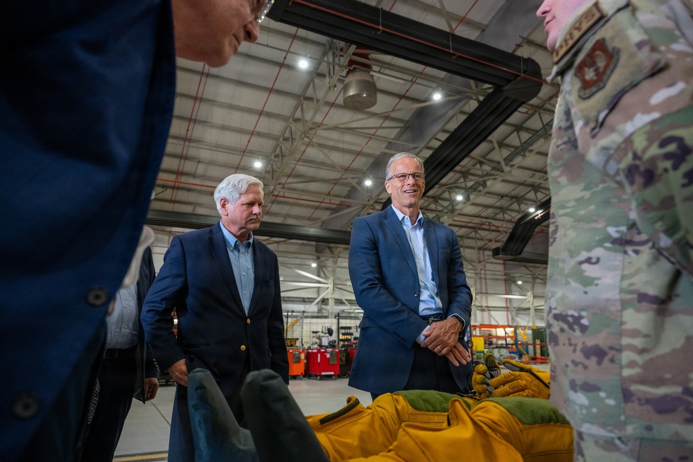 Senate Majority Leader and Congressional Delegation Visit RAF Fairford