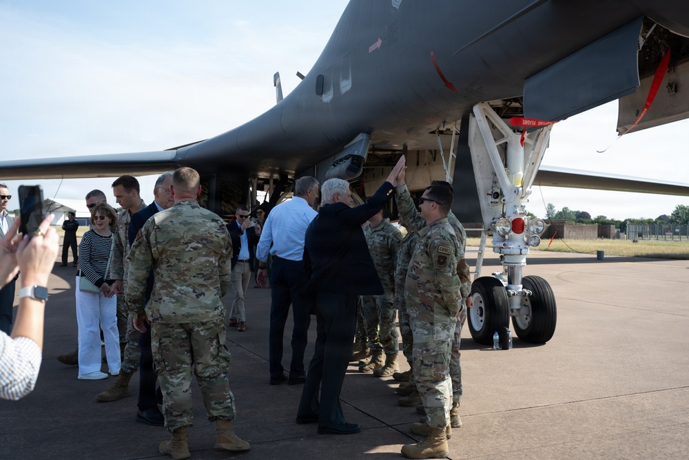 Senate Majority Leader and Congressional Delegation Visit RAF Fairford
