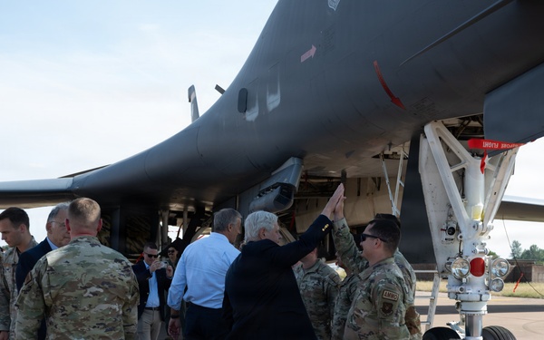 Senate Majority Leader and Congressional Delegation Visit RAF Fairford