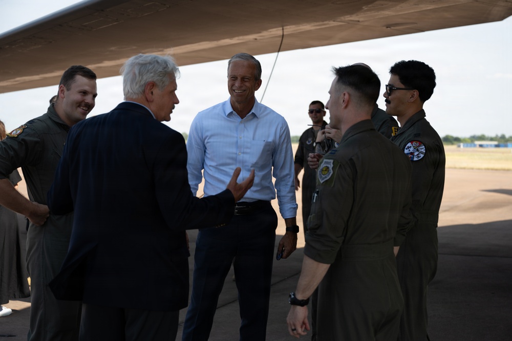 Senate Majority Leader and Congressional Delegation Visit RAF Fairford