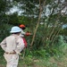 U.S. Marines with MCED-P clear vegetation for future infrastructure