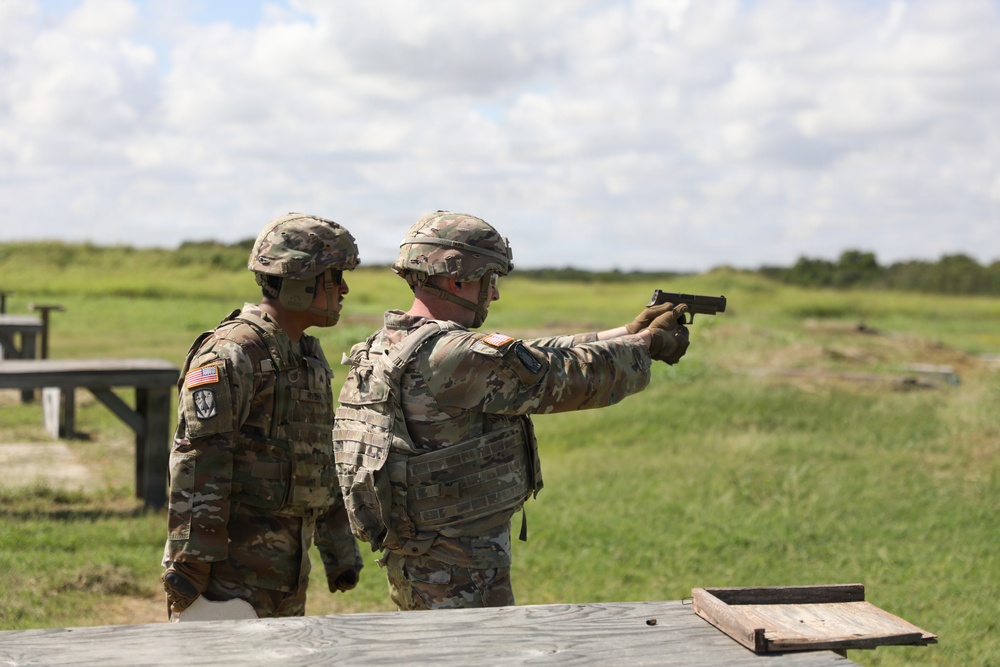 4th Battalion, 3rd Air Defense Artillery Regiment conducts M17 pistol qualification