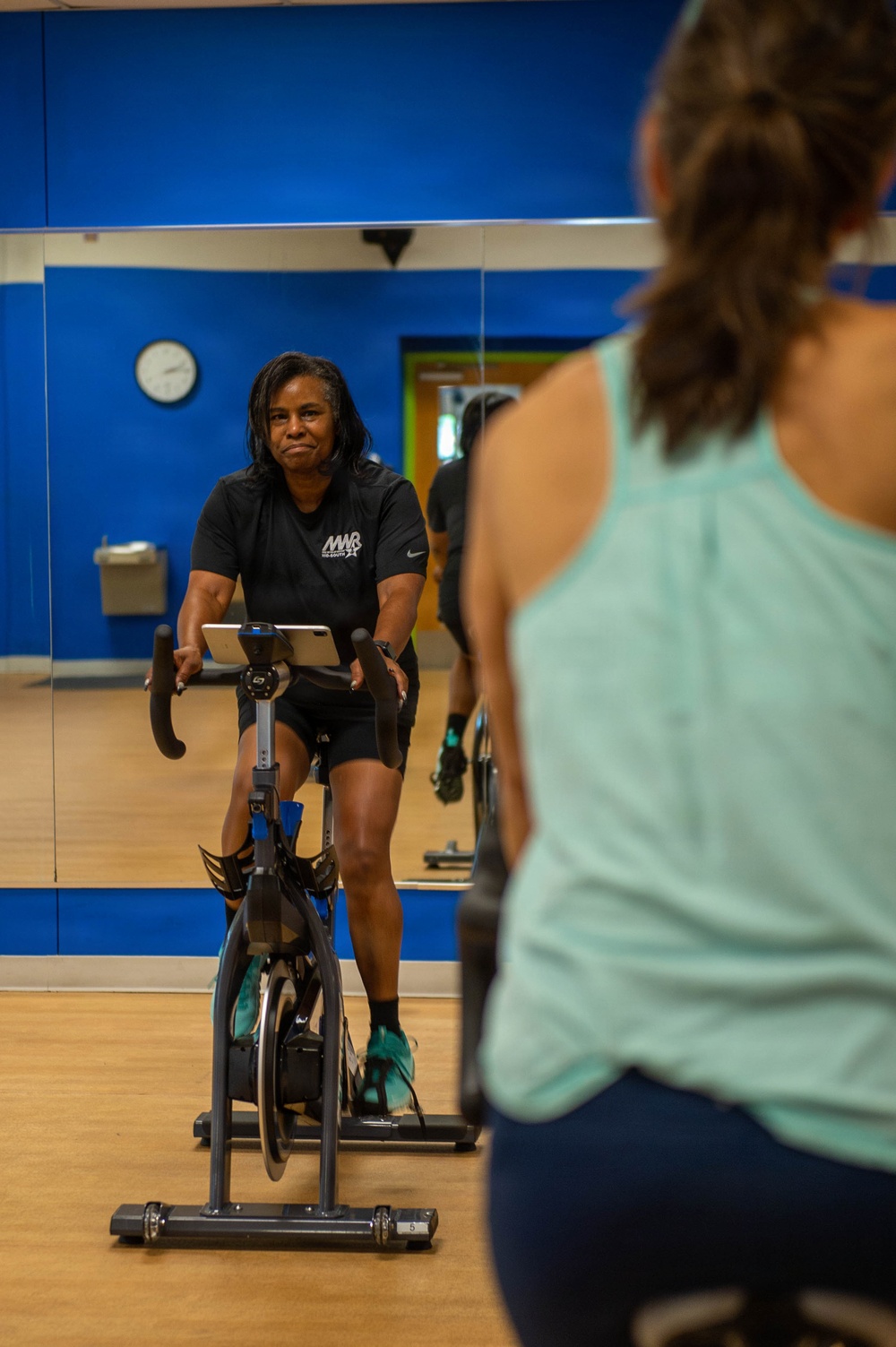 Spinning class at the Joe Dugger Fitness Center