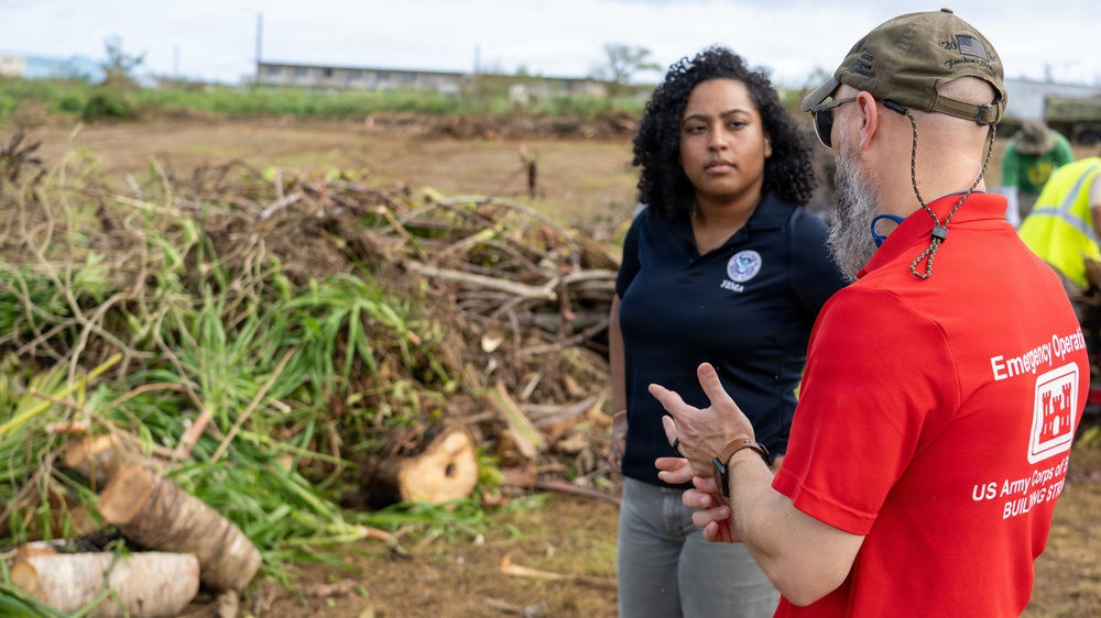 FEMA and USACE Teams Help Assess Super Typhoon Bavi Debris Management