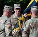 Col. Fausnaugh passes guidon to Col. Peterson at 19th BCD Change of Command