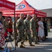 Col. Fausnaugh passes guidon to Col. Peterson at 19th BCD Change of Command