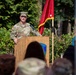 Col. Fausnaugh passes guidon to Col. Peterson at 19th BCD Change of Command
