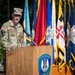 Col. Fausnaugh passes guidon to Col. Peterson at 19th BCD Change of Command