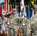Col. Fausnaugh passes guidon to Col. Peterson at 19th BCD Change of Command
