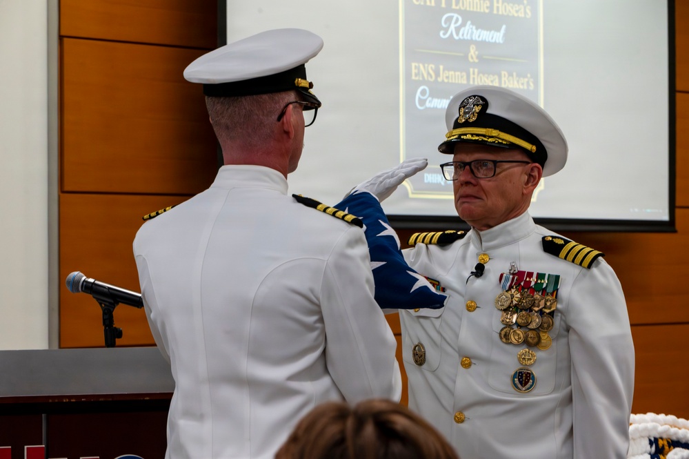 Capt. Lonnie S. Hosea Retirement and Ensign Jenna Hosea Baker Commissioning