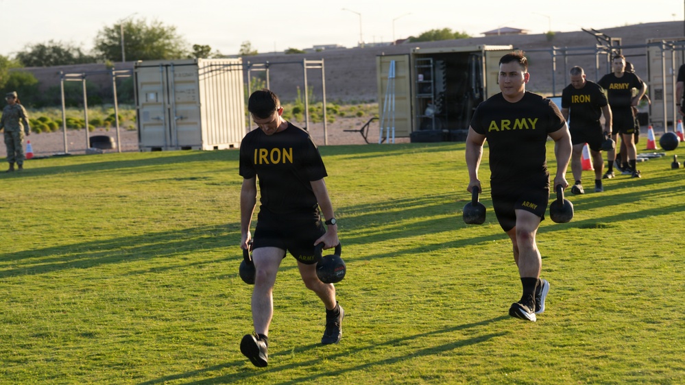 1st Armored Division birthday PT circuit