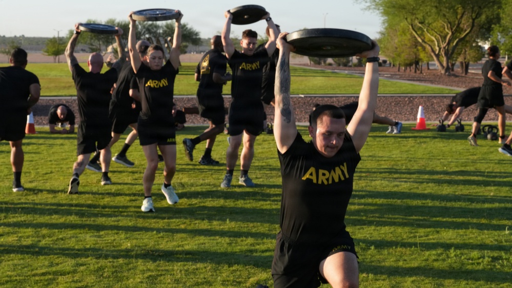 1st Armored Division birthday PT circuit