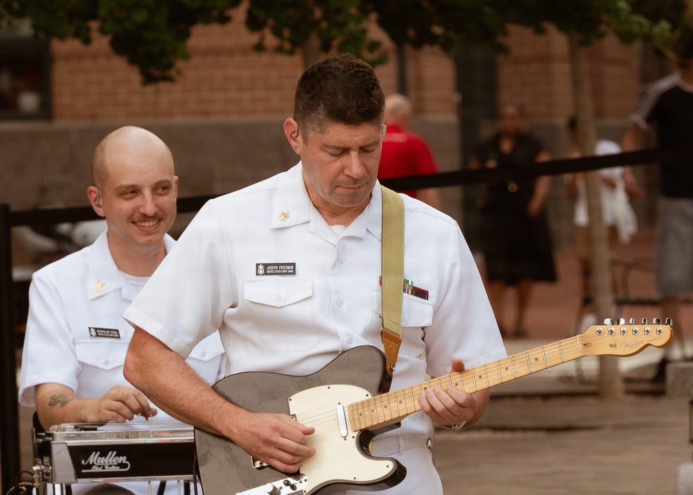 Navy Band Country Current Performs at the Navy Memorial