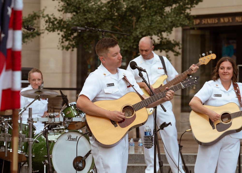 Navy Band Country Current Performs at the Navy Memorial