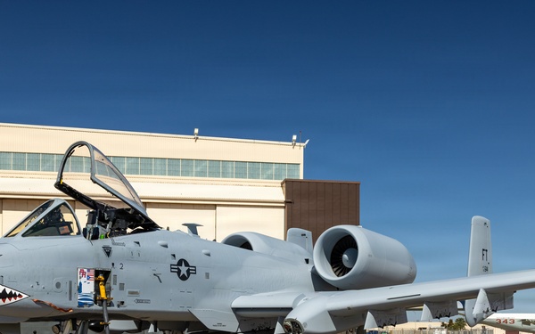 U.S. Air Force A-10C Thunderbolt II receives fuel at Tinker Air Force Base