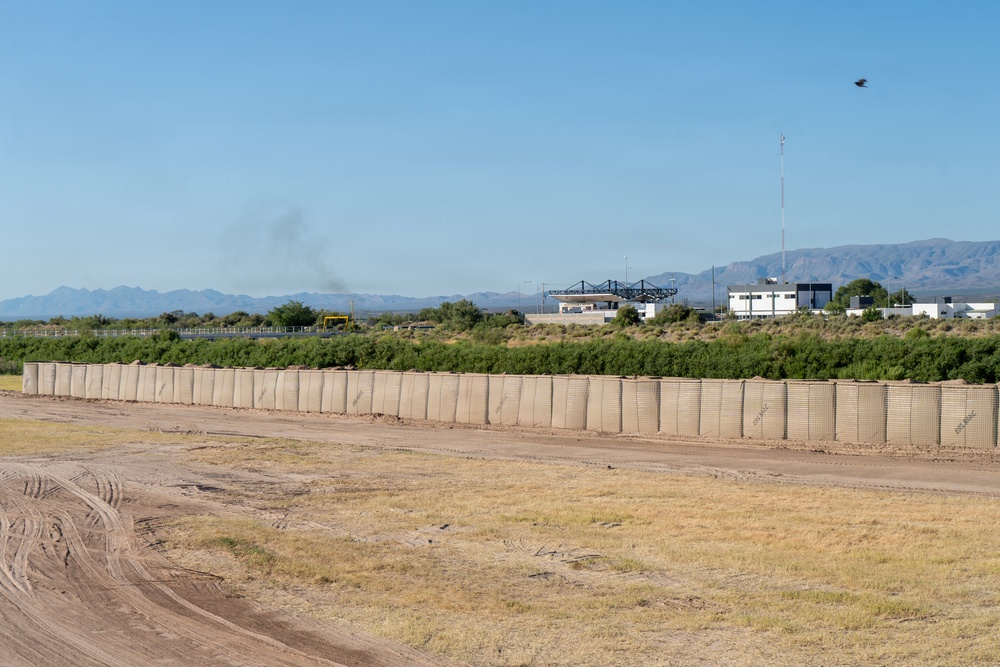 HESCO Barrier installation at National Defense Area 2