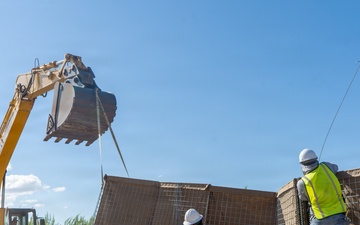 HESCO Barrier installation at National Defense Area 2