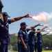 USCG Gunner's Mates train with signaling pyrotechnics
