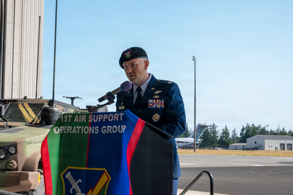 1st Air Support Operations Group change of command ceremony