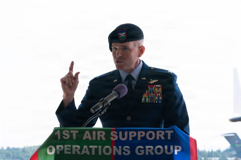 1st Air Support Operations Group change of command ceremony