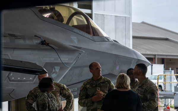 NGB Senior Enlisted Advisor Visits Tyndall, Engages with 1st Air Force and F-35 Airmen