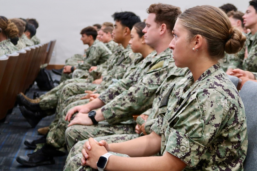 Rear Adm. T.J. Zerr Speaks to Midshipmen