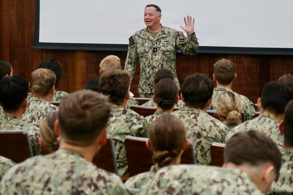 Rear Adm. T.J. Zerr Speaks to Midshipmen
