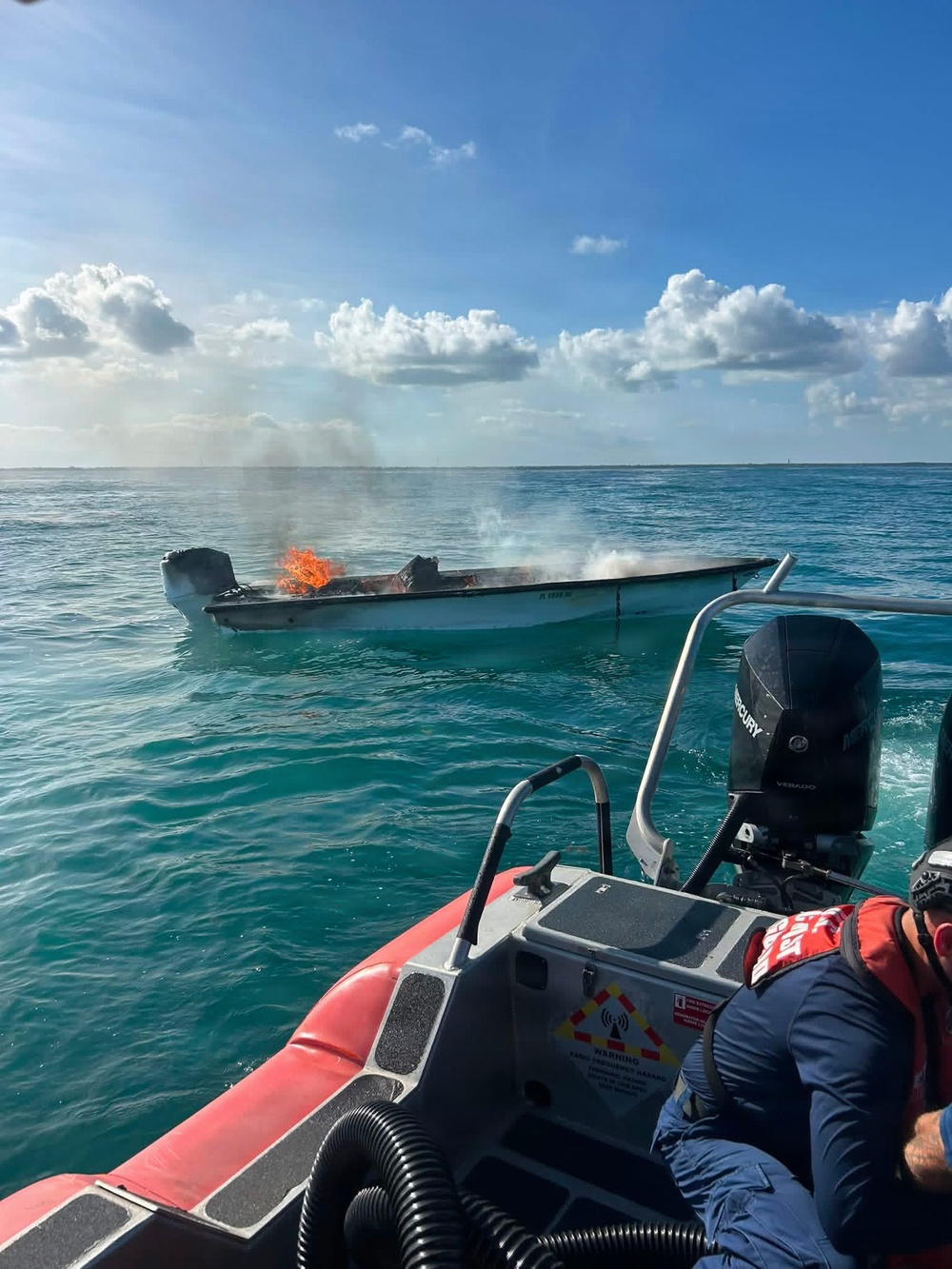 Station Islamorada responds to vessel fire