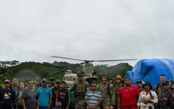 Joint Task Force-Bravo teams up with MINSA and Servicio Nacional Aeronaval to deliver water tanks