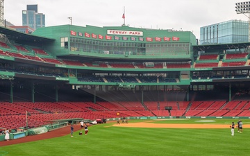 USS Arlington (LPD 24) Sailors promote at Fenway Park