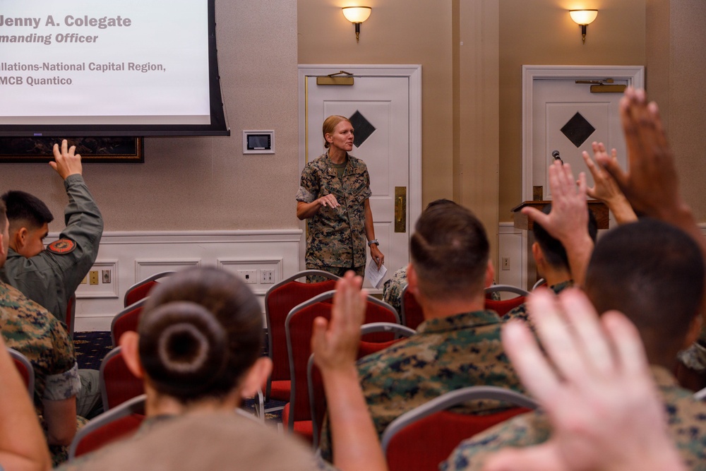 Marine Corps Base Quantico hosts Welcome Aboard Brief