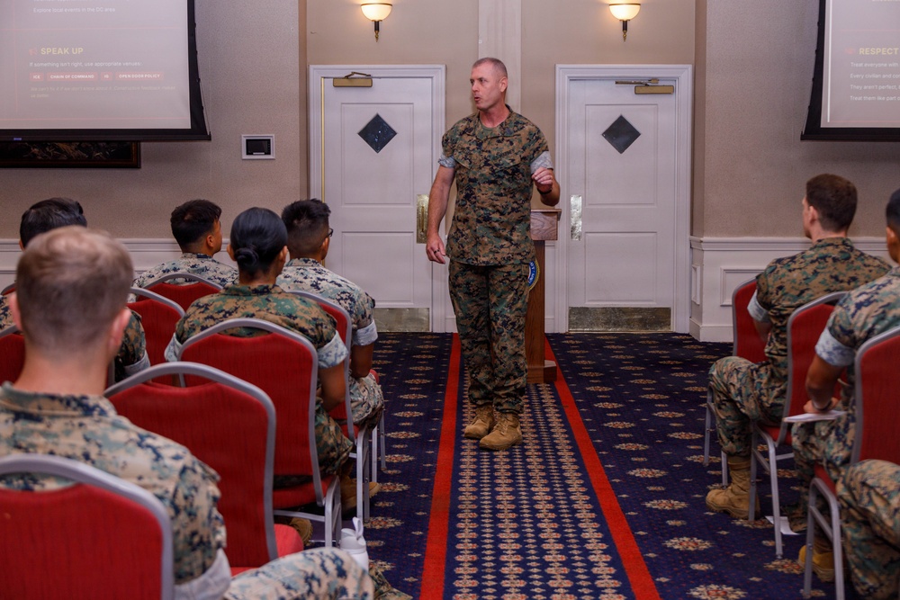 Marine Corps Base Quantico hosts Welcome Aboard Brief