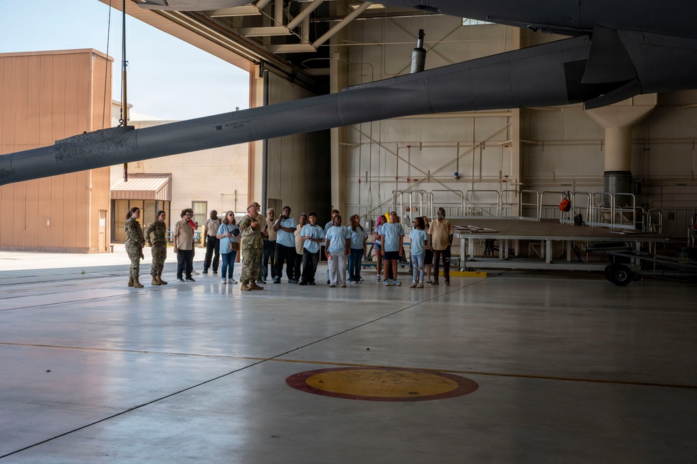 Tuskegee Airmen Aerospace Camp participates in 507th ARW static tour