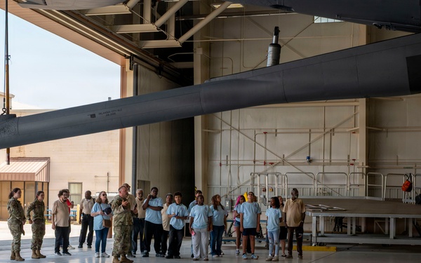 Tuskegee Airmen Aerospace Camp participates in 507th ARW static tour